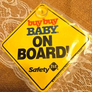 NSIB!!! Baby on Board Sign with Suction Cup